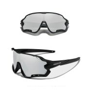 Okulary rowerowe KINGSEVEN LS911 BLACK / GLASS MIRROR SILVER C09