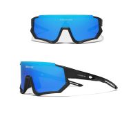 Okulary rowerowe KINGSEVEN LS910 CZARNE / SKY BLUE GLASS C05