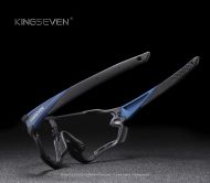 Okulary rowerowe KINGSEVEN LS911 DARK BLUE - CZARNY / SZKLANY NIEBIESKI C01