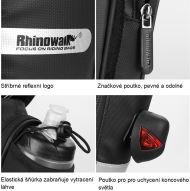 Torba rowerowa Rhinowalk - X21557 pod siodełkiem z kieszenią na butelkę