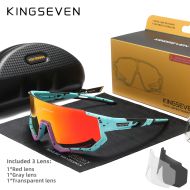 Okulary  rowerowe KINGSEVEN LS910 LIMITED EDITION / GLASS RED C01