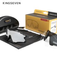 Okulary rowerowe KINGSEVEN LS911 BLACK / GLASS MIRROR SILVER C09