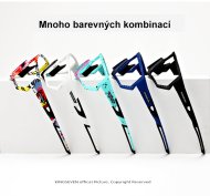 Okulary rowerowe KINGSEVEN LS910 CZERWONY - CZARNY / SZKLANY CZERWONY C06