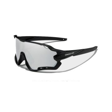 Okulary rowerowe KINGSEVEN LS911 BLACK / GLASS MIRROR SILVER C09