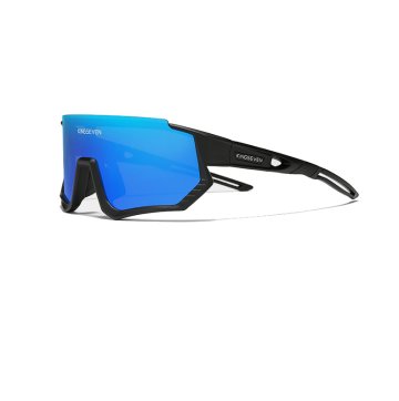 Okulary rowerowe KINGSEVEN LS910 CZARNE / SKY BLUE GLASS C05